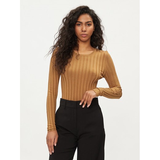 ONLY Sweter Ida 15268001 Brązowy Regular Fit ze sklepu MODIVO w kategorii Swetry damskie - zdjęcie 182751629
