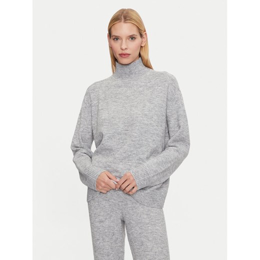 Athlecia Golf Daviana W Knitted High Neck EA241288 Szary Regular Fit ze sklepu MODIVO w kategorii Swetry damskie - zdjęcie 182751646