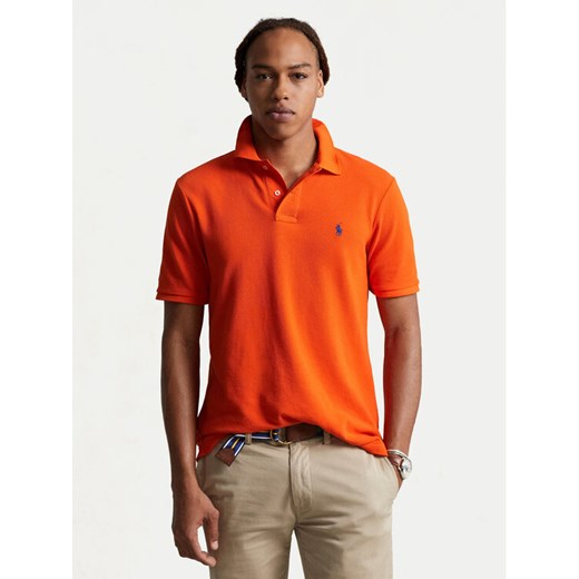 Polo Ralph Lauren Polo 710795080025 Pomarańczowy Slim Fit ze sklepu MODIVO w kategorii T-shirty męskie - zdjęcie 182751715