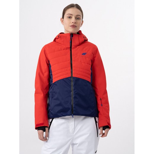 4F Kurtka narciarska 4FAW23TTJAF339 Czerwony Slim Fit ze sklepu MODIVO w kategorii Kurtki damskie - zdjęcie 182751787