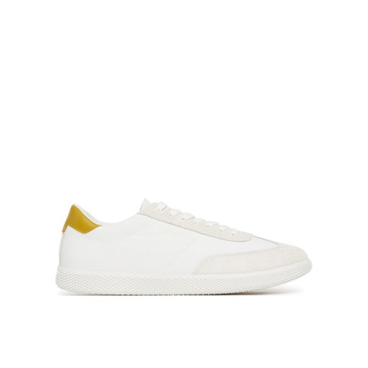 Calvin Klein Sneakersy Low Top Lace Up Cv Mix HM0HM01724 Biały ze sklepu MODIVO w kategorii Buty sportowe męskie - zdjęcie 182751826