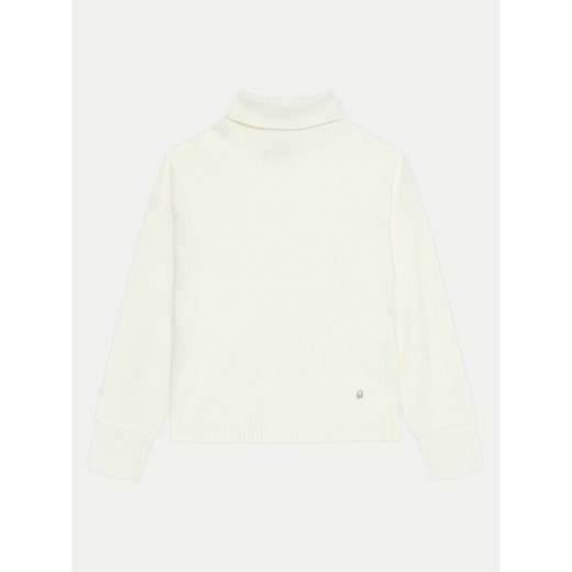 United Colors Of Benetton Golf 106WC200G Écru Regular Fit ze sklepu MODIVO w kategorii Swetry dziewczęce - zdjęcie 182751835