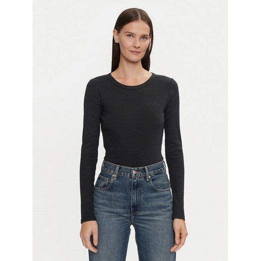 Gap Bluzka 542721-00 Czarny Slim Fit ze sklepu MODIVO w kategorii Bluzki damskie - zdjęcie 182751837