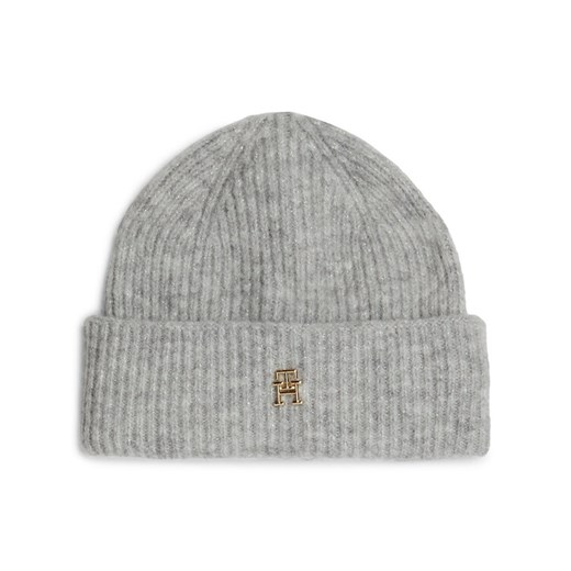 Tommy Hilfiger Czapka AW0AW16628 Szary ze sklepu MODIVO w kategorii Czapki zimowe damskie - zdjęcie 182751845