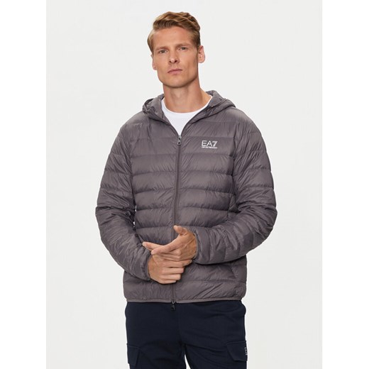 EA7 Emporio Armani Kurtka puchowa 8NPB24 PNGPZ 1992 Szary Regular Fit ze sklepu MODIVO w kategorii Kurtki męskie - zdjęcie 182751898