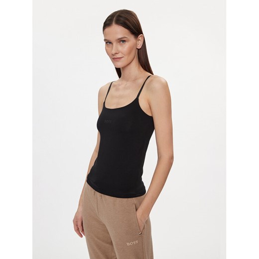 Boss Top 50515601 Czarny Slim Fit ze sklepu MODIVO w kategorii Bluzki damskie - zdjęcie 182751935