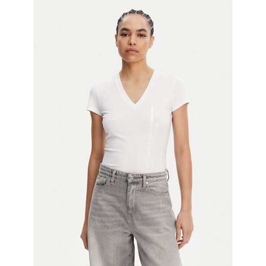 Armani Exchange T-Shirt XW000529 AF10356 U0002 Biały Slim Fit ze sklepu MODIVO w kategorii Bluzki damskie - zdjęcie 182751955