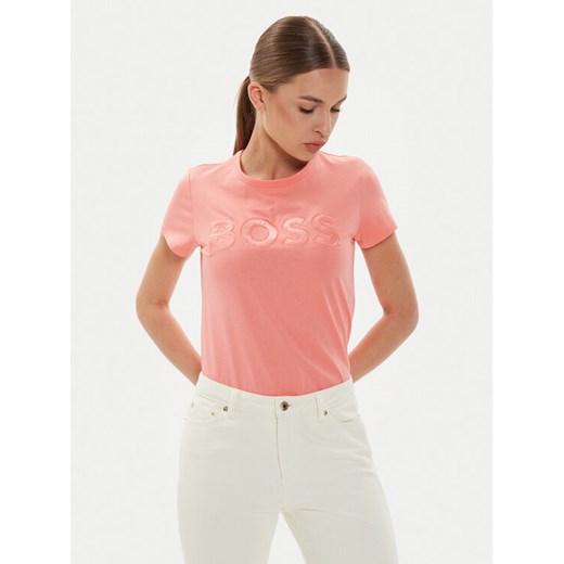 Boss T-Shirt Eventsa 50514967 Różowy Regular Fit ze sklepu MODIVO w kategorii Bluzki damskie - zdjęcie 182752018