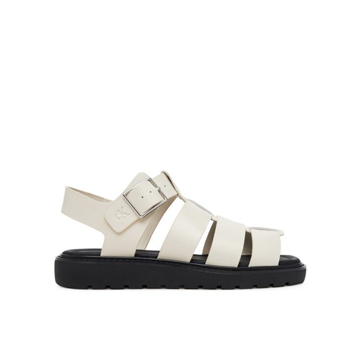 Calvin Klein Jeans Sandały Sq Molded Sdl Fisherman Mg Wn YW0YW01700 Écru ze sklepu MODIVO w kategorii Sandały damskie - zdjęcie 182752019