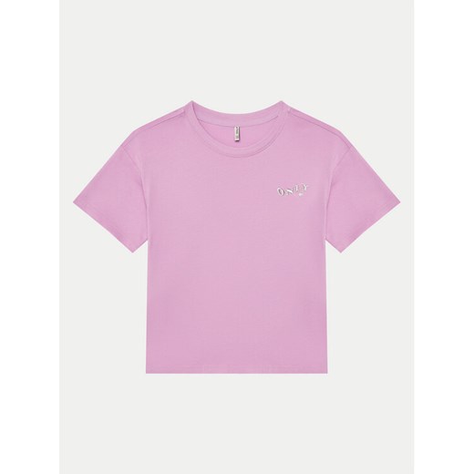 Kids ONLY T-Shirt Maiken 15313877 Fioletowy Regular Fit ze sklepu MODIVO w kategorii Bluzki dziewczęce - zdjęcie 182752046