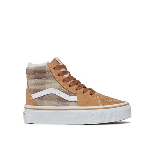 Vans Tenisówki Uy Sk8-Hi VN0A4BUWBF21 Brązowy ze sklepu MODIVO w kategorii Trampki dziecięce - zdjęcie 182752048