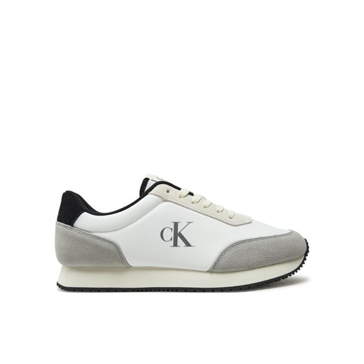 Calvin Klein Jeans Sneakersy Retro Runner Iconic Snk YM0YM01119 Biały ze sklepu MODIVO w kategorii Buty sportowe męskie - zdjęcie 182752107