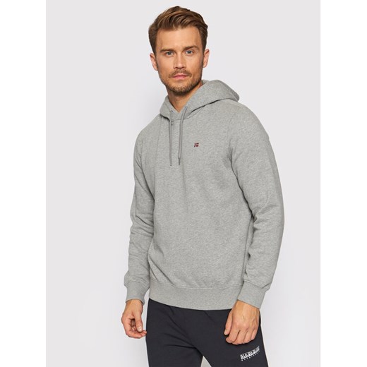 Napapijri Bluza Balis NP0A4FQV Szary Regular Fit ze sklepu MODIVO w kategorii Bluzy męskie - zdjęcie 182752119