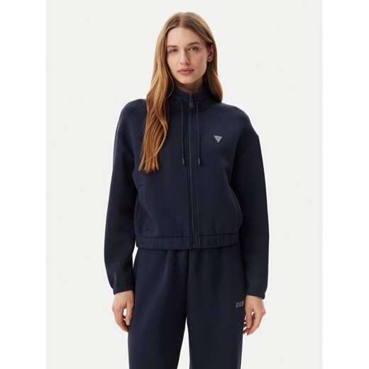 Guess Bluza V4BQ14 K7UW2 Granatowy Regular Fit ze sklepu MODIVO w kategorii Bluzy damskie - zdjęcie 182752126