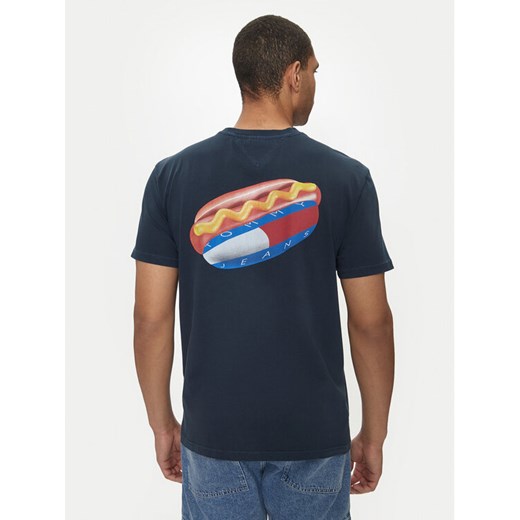 Tommy Jeans T-Shirt Fun Novelty DM0DM18552 Granatowy Regular Fit ze sklepu MODIVO w kategorii T-shirty męskie - zdjęcie 182752155