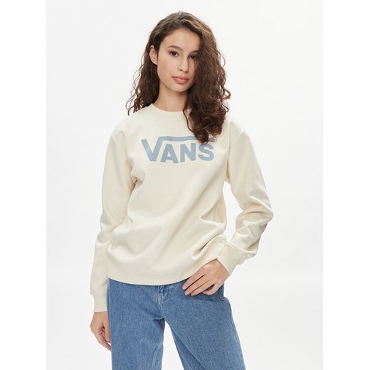 Vans Bluza Classic V Bff Crew VN000A5Q Beżowy Regular Fit ze sklepu MODIVO w kategorii Bluzy damskie - zdjęcie 182752168