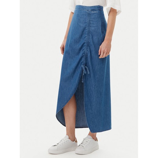 Pepe Jeans Spódnica jeansowa PL901218 Niebieski Slim Fit ze sklepu MODIVO w kategorii Spódnice - zdjęcie 182752285