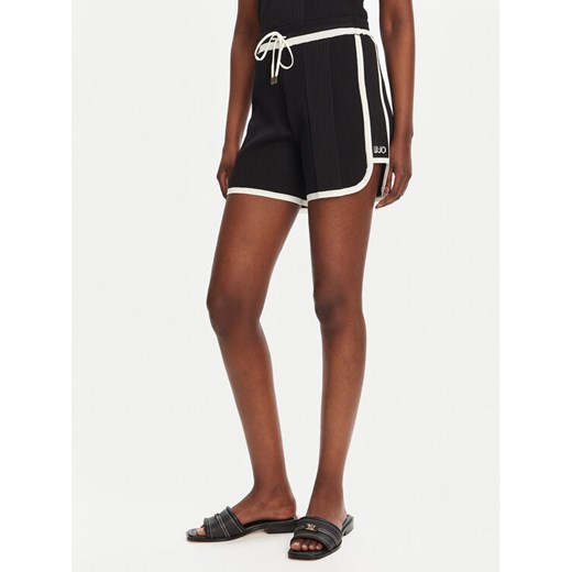 Liu Jo Sport Szorty materiałowe TA5095 MS022 Czarny Regular Fit ze sklepu MODIVO w kategorii Szorty - zdjęcie 182752288