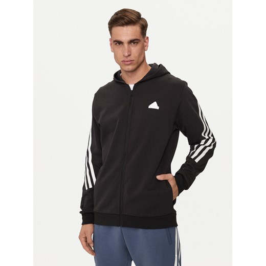 adidas Bluza Future Icons 3-Stripes IR9159 Czarny Regular Fit ze sklepu MODIVO w kategorii Bluzy męskie - zdjęcie 182752307