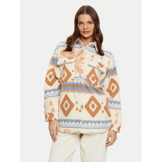 Roxy Kurtka przejściowa Morning Crush ERJPF03179 Beżowy Relaxed Fit ze sklepu MODIVO w kategorii Kurtki damskie - zdjęcie 182752329