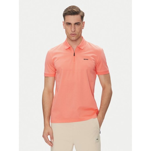 BOSS Polo Philix Pima 50538177 Pomarańczowy Regular Fit ze sklepu MODIVO w kategorii T-shirty męskie - zdjęcie 182752348