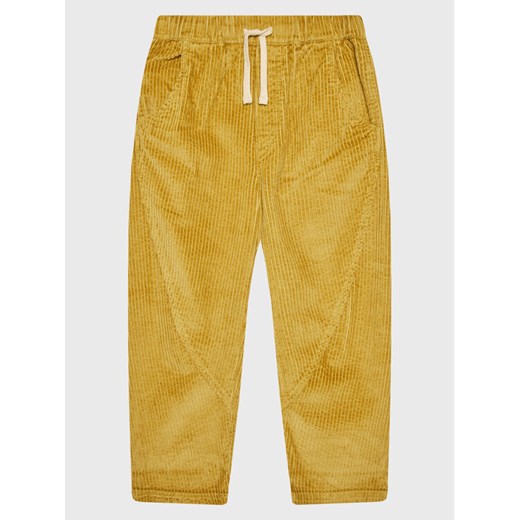 United Colors Of Benetton Spodnie materiałowe 4FJTCF01B Żółty Straight Fit ze sklepu MODIVO w kategorii Spodnie chłopięce - zdjęcie 182752385