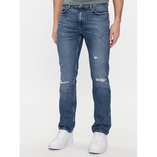 Hugo Jeansy Hugo 708 50507479 Niebieski Slim Fit ze sklepu MODIVO w kategorii Jeansy męskie - zdjęcie 182752397