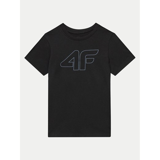 4F T-Shirt 4FJWMM00TTSHM1627 Czarny Regular Fit ze sklepu MODIVO w kategorii T-shirty chłopięce - zdjęcie 182752519