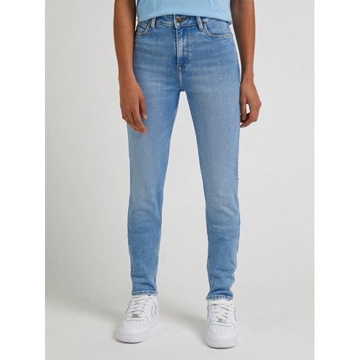 Lee Jeansy L626GUB43 112333697 Niebieski Skinny Fit ze sklepu MODIVO w kategorii Jeansy damskie - zdjęcie 182752577