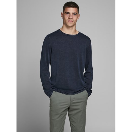 Jack&Jones Sweter Leo 12174001 Granatowy Regular Fit ze sklepu MODIVO w kategorii Swetry męskie - zdjęcie 182752695