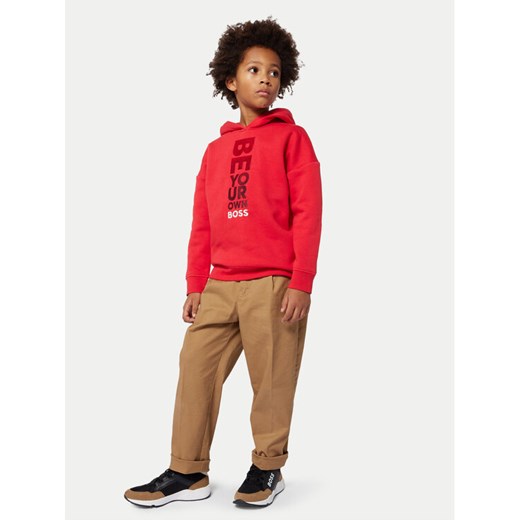 Boss Bluza J51199 S Czerwony Regular Fit ze sklepu MODIVO w kategorii Bluzy chłopięce - zdjęcie 182752706