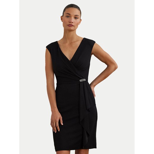 LAUREN RALPH LAUREN Sukienka koktajlowa 253906356002 Czarny Regular Fit ze sklepu MODIVO w kategorii Sukienki - zdjęcie 182752726