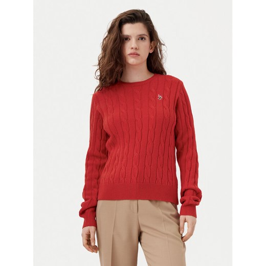 U.S. Polo Assn. Sweter WUP1217 Pomarańczowy Regular Fit ze sklepu MODIVO w kategorii Swetry damskie - zdjęcie 182752749