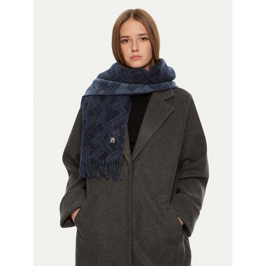 Tommy Hilfiger Szalik AW0AW16650 Granatowy ze sklepu MODIVO w kategorii Szaliki i chusty damskie - zdjęcie 182752805