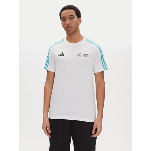 adidas T-Shirt Mercedes - AMG Petronas Formula One Team DNA JV5457 Biały Regular Fit ze sklepu MODIVO w kategorii T-shirty męskie - zdjęcie 182752847