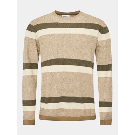 Lindbergh Sweter 30-804044 Beżowy Relaxed Fit ze sklepu MODIVO w kategorii Swetry męskie - zdjęcie 182752869