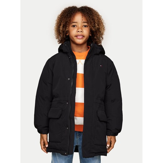 Tommy Hilfiger Kurtka zimowa KS0KS00605 Czarny Regular Fit ze sklepu MODIVO w kategorii Kurtki chłopięce - zdjęcie 182752875