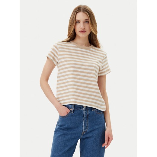 Gap T-Shirt 723661-01 Beżowy Regular Fit ze sklepu MODIVO w kategorii Bluzki damskie - zdjęcie 182752905