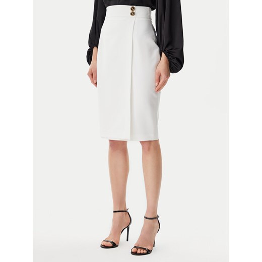 ARTIGLI Spódnica ołówkowa ACGO000902 Écru Slim Fit ze sklepu MODIVO w kategorii Spódnice - zdjęcie 182752916