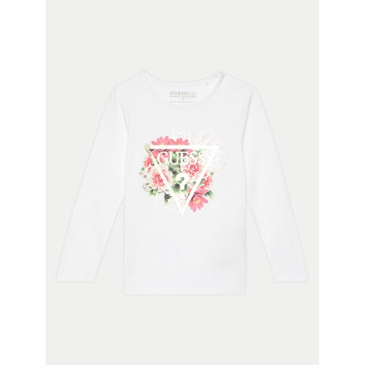Guess Bluzka K4YI18 K6YW4 Biały Regular Fit ze sklepu MODIVO w kategorii T-shirty chłopięce - zdjęcie 182752956