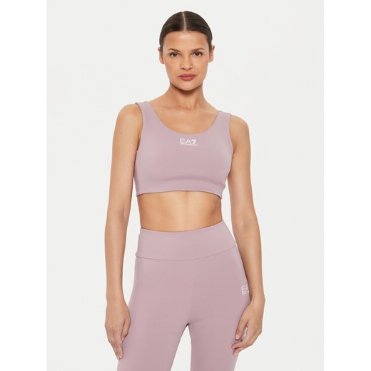 EA7 Emporio Armani Biustonosz sportowy 6DTH58 TJKLZ 1341 Różowy ze sklepu MODIVO w kategorii Biustonosze - zdjęcie 182752976