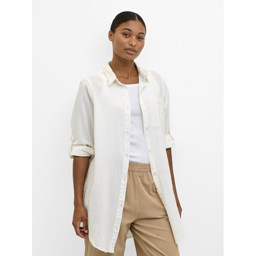 Kaffe Koszula Naya 10506337 Écru Relaxed Fit ze sklepu MODIVO w kategorii Koszule damskie - zdjęcie 182753028