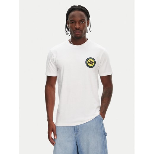 Quiksilver T-Shirt Circle Back Ss EQYZT08054 Biały Regular Fit ze sklepu MODIVO w kategorii T-shirty męskie - zdjęcie 182753046