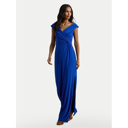 LAUREN RALPH LAUREN Sukienka wieczorowa 253863940021 Niebieski Slim Fit ze sklepu MODIVO w kategorii Sukienki - zdjęcie 182753048