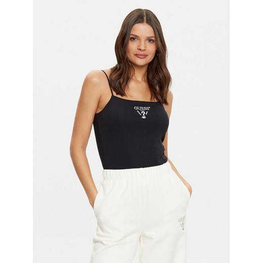 Guess Top V5RP08 KCOA2 Czarny Regular Fit ze sklepu MODIVO w kategorii Bluzki damskie - zdjęcie 182753157