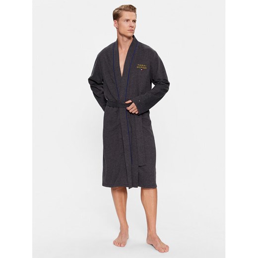 Tommy Hilfiger Szlafrok UM0UM02990 Szary ze sklepu MODIVO w kategorii Szlafroki męskie - zdjęcie 182753208