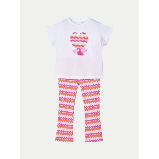 Mayoral Komplet t-shirt i legginsy 3709 Kolorowy Regular Fit ze sklepu MODIVO w kategorii Komplety dziewczęce - zdjęcie 182753265