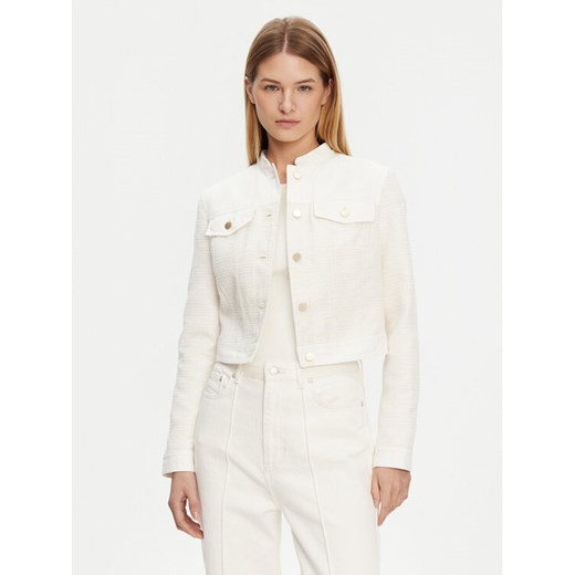 Guess Kurtka jeansowa W5GL23 WH610 Écru Regular Fit ze sklepu MODIVO w kategorii Kurtki damskie - zdjęcie 182753355