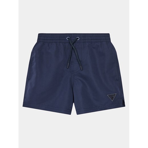 Guess Szorty sportowe L4GZ06 WG282 Granatowy Regular Fit ze sklepu MODIVO w kategorii Spodenki chłopięce - zdjęcie 182753396