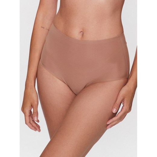 Chantelle Figi klasyczne z wysokim stanem Soft Stretch C26470 Brązowy ze sklepu MODIVO w kategorii Majtki damskie - zdjęcie 182753427